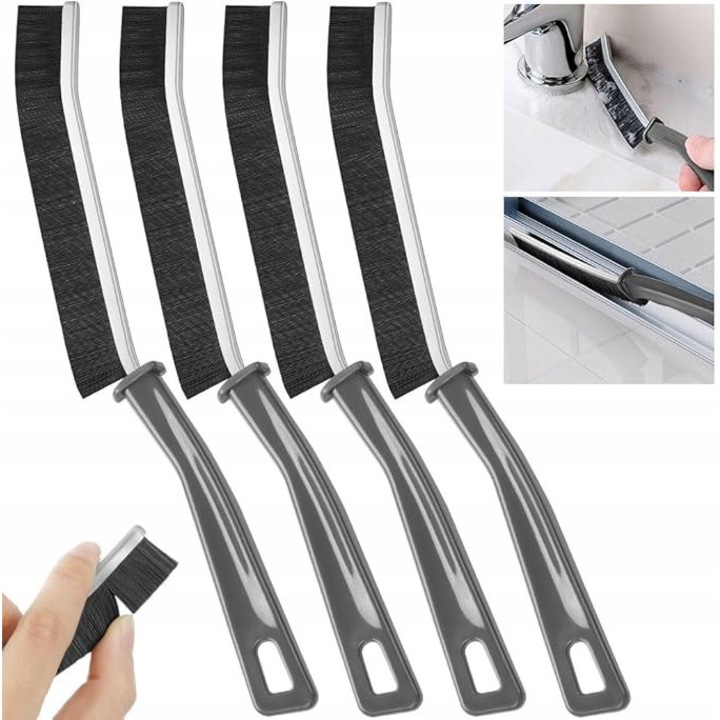 Vicloon 4 darab radiátortisztító kefe készlet, fekete/ezüst