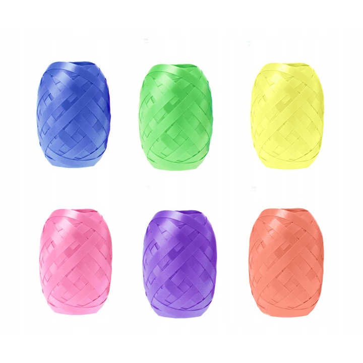 Комплект 6 цветни ленти 10м x 0,5см