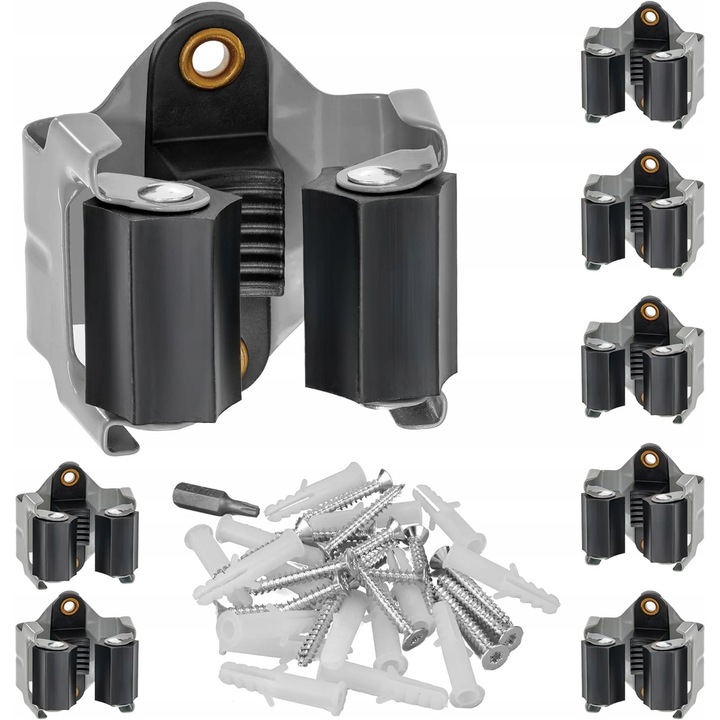 Suport de perete, Negru, Otel