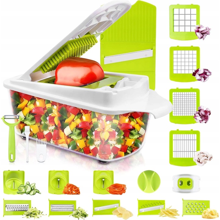 Feliator manual, Verde/Transparent, Inox