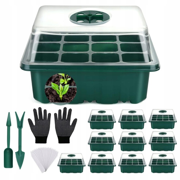 Set 11 mini sere, Negru/Transparent