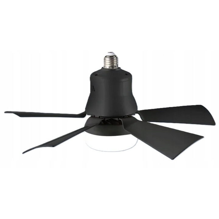 Lampa LED cu ventilator, 30W, 3 viteze, dimabila, 40x17cm, set cu telecomanda