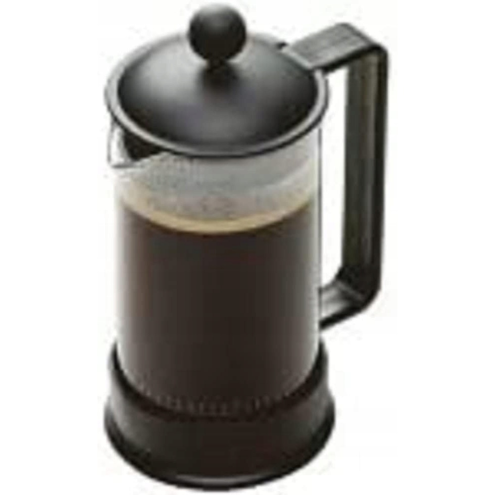 Cafetiera Bodum, model 1543-01US, 3 cani, sticla borosilicata, negru, 18,29x10,67x8,64cm