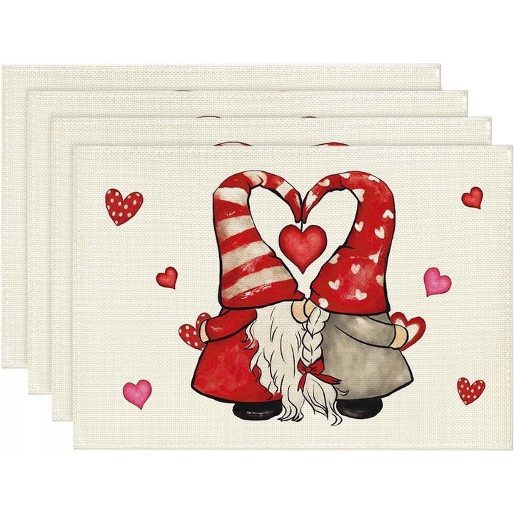 Set de suporturi pentru masa, 4 bucati, 30x45cm, bej