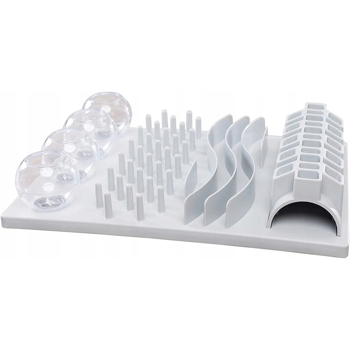 Jucarie pentru pisici, Trixie, Fun Board, 5 module, gri, pentru pisici peste 3 luni