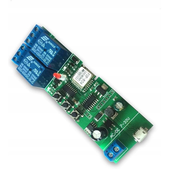 Kit Smart Home, Kontroler WiFi 12V, 2 canale, control independent, 3 moduri de lucru, 8 programe, multicolor