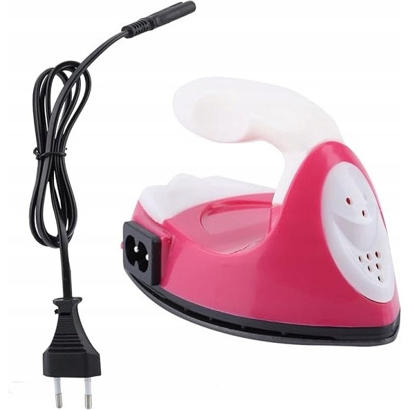 Fier de calcat mini Galaxy, 1000W, ceramica, teflon, 180°C, 1,5 minute incalzire