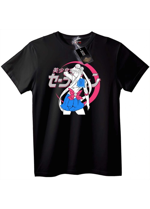 Tricou cu Sailor Moon din anime, Negru