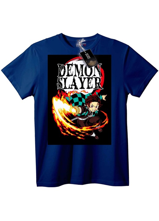 Tricou Demon Slayer, Bleumarin