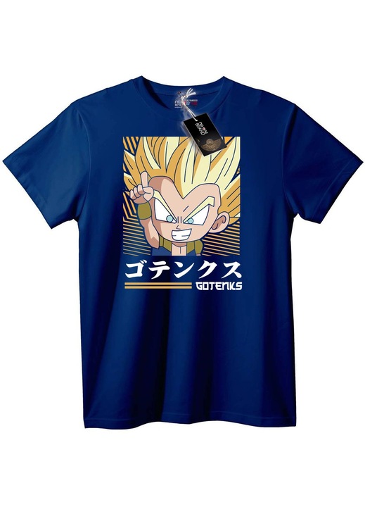 Tricou cu Gotenks din anime, Bleumarin