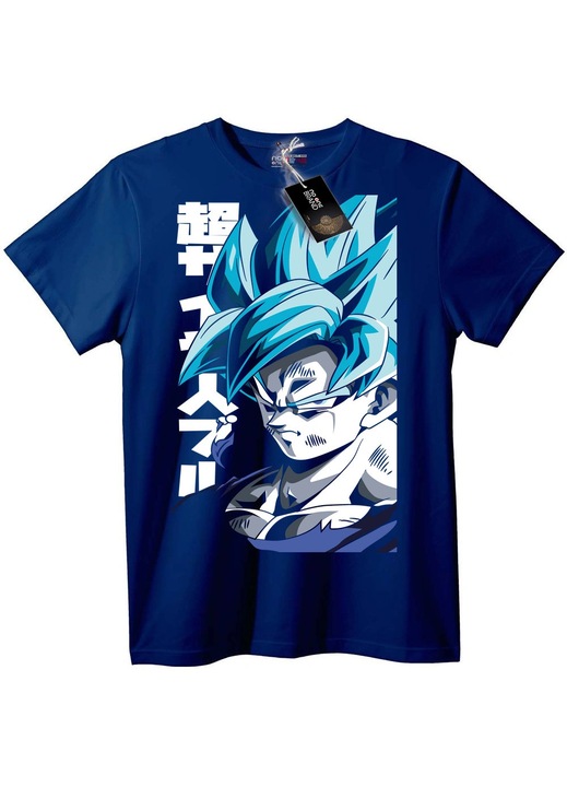Tricou Goku Super Saiyan Blue, Bleumarin