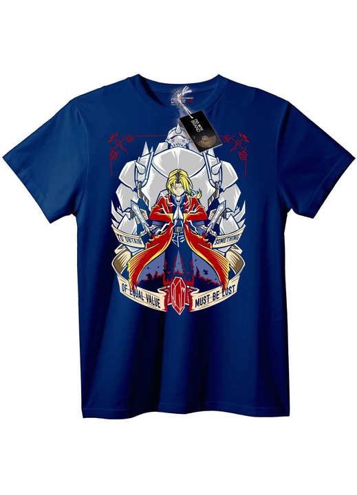 Tricou Fullmetal Alchemist, Bleumarin, S