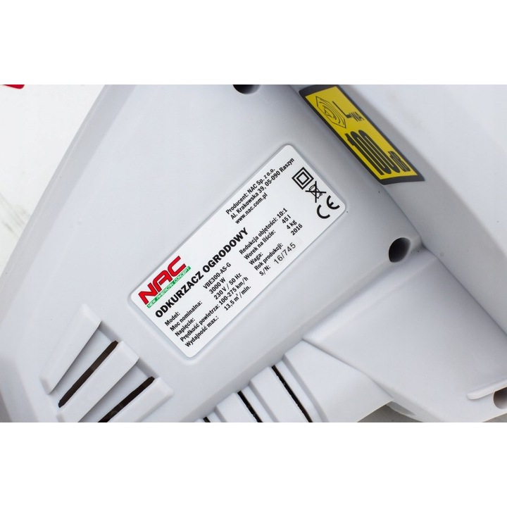 Aspirator de frunze NAC 3000W, model VBE300-AS-G