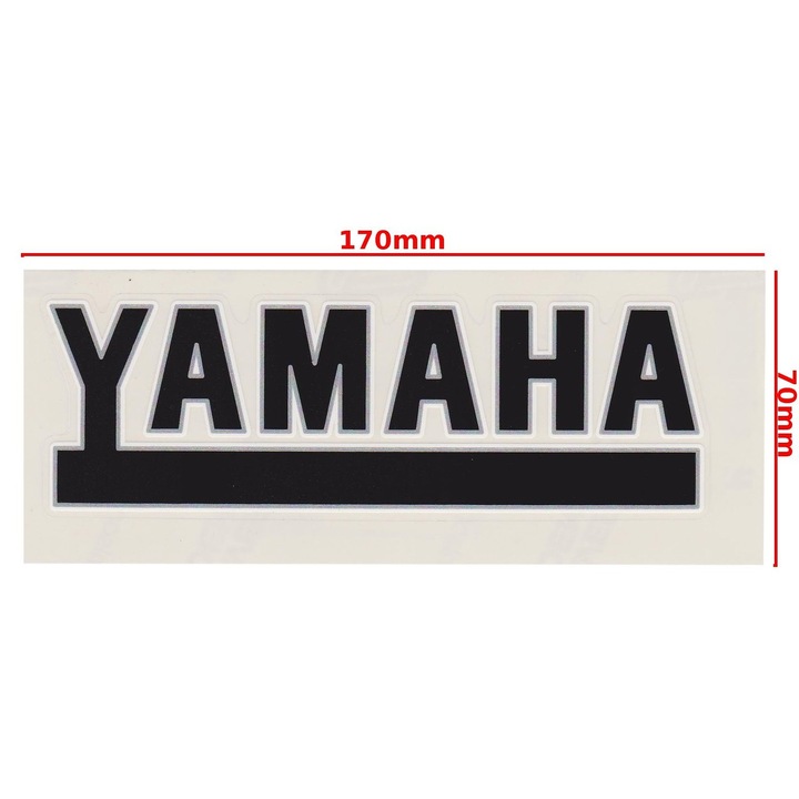 Matrica öntapadós, YAMAHA, fekete