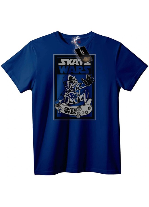 Tricou Skate Wars, Bleumarin