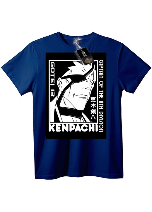 Tricou Kenpachi Căpitan al Diviziei 11, Bleumarin