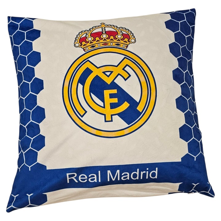 Fete de perna Carbotex, Real Madrid, 40x40cm, multicolor, material 100% poliester
