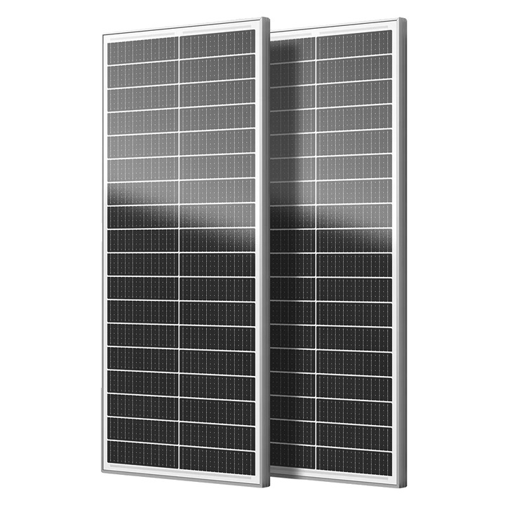 Set panouri solare, 100W, monocrystalline, 24% eficienta, 39.76x18.11x1.18in