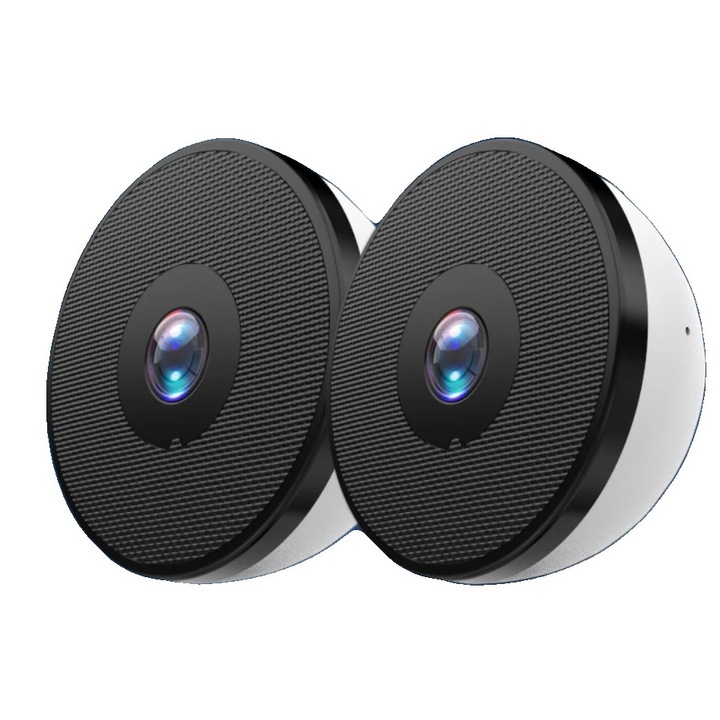 Camera de supraveghere, 2K Ultra HD, Wi-Fi dual band, set 2 bucati, 4MP, IP66