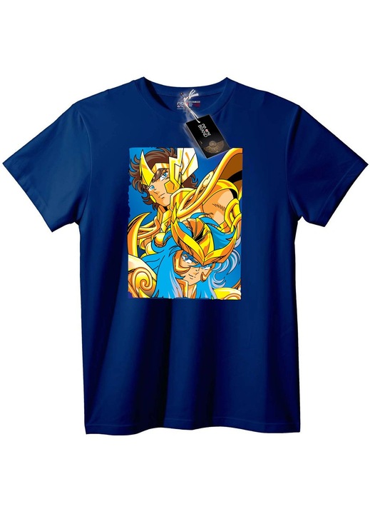 Tricou Armura de Aur Saint Seiya, Bleumarin