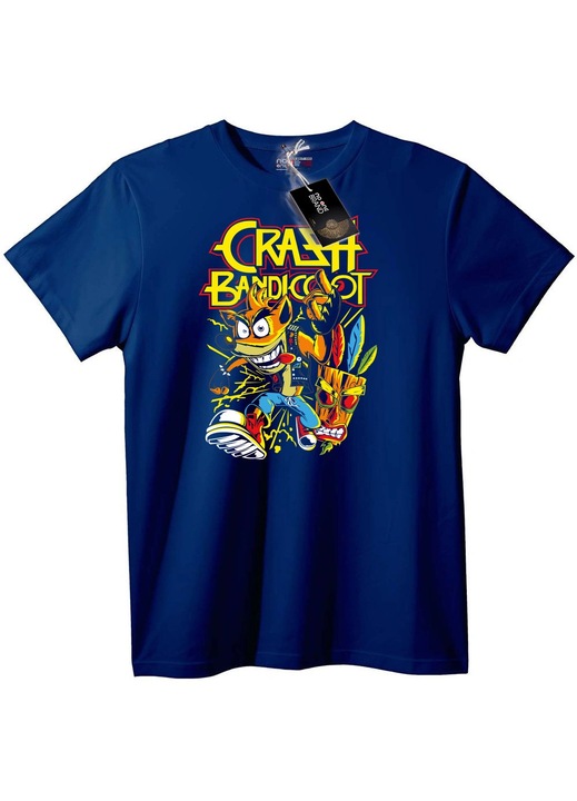 Tricou Crash Bandicoot, Bleumarin