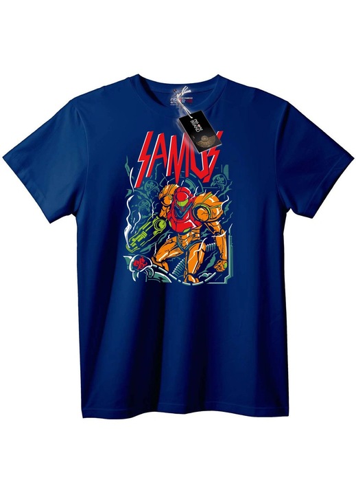 Tricou Samus Aran Metroid, Bleumarin