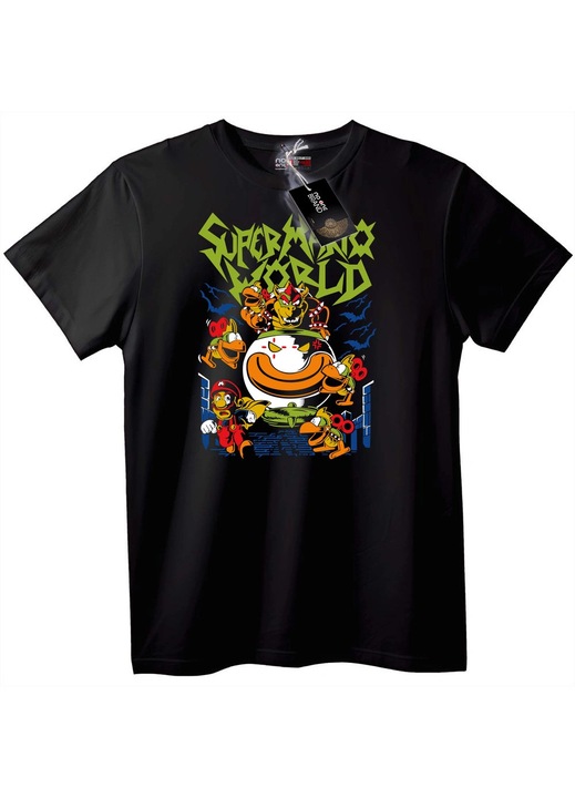 Tricou Super Mario World, Negru