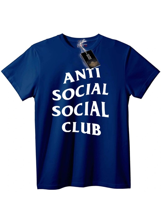 Tricou Anti Social Social Club, bleumarin, M