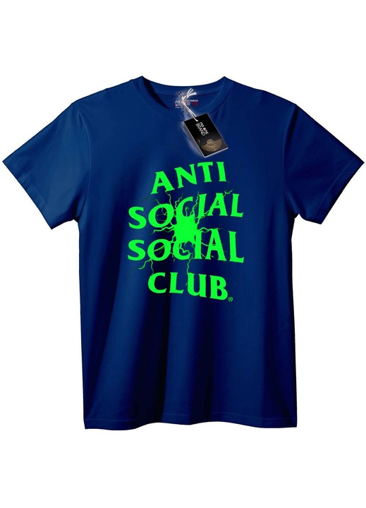 Tricou Anti Social Social Club, Bleumarin, 4XL