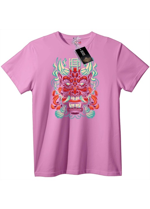 Tricou Oni Mask, Roz, XXS
