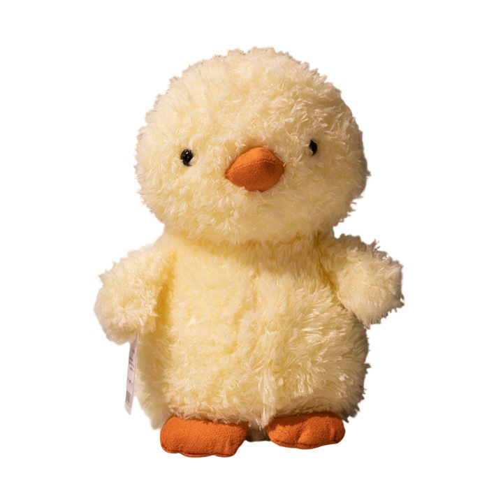 Jucarie de plus, 20 cm, galben/portocaliu, design pui