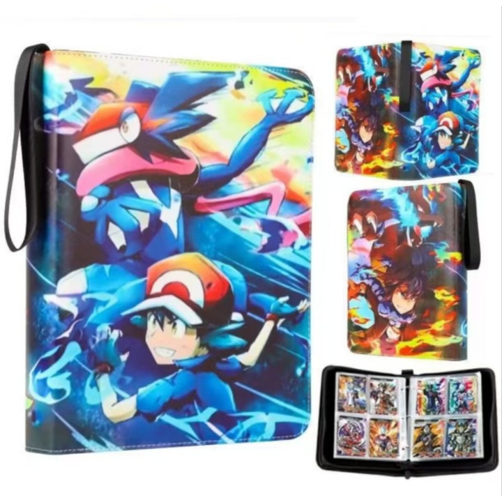 Колекционерски албум за карти, 4 отделения, 50 страници, капацитет 400 карти, водоустойчив