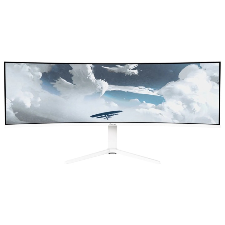 Monitor Gaming VA LED Arozzi 49" AZ-NO-49TUW165-FST, DQHD 5120 x 1440, HDMI, DisplayPort, Ecran curbat, 165 Hz, 4 ms Alb