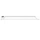 Marchiză retractabilă manuală vidaXL, alb, 4, 5x3m, cu LED-uri solare