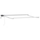 Marchiza retractabila manuala vidaXL, cu led-uri 2, 5 x 2 m