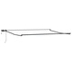 Marchiza retractabila manuala vidaXL, cu led-uri 4 x 2 m