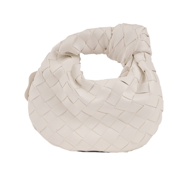 Geanta croissant mini impletita, 17x5x18cmwqfwq