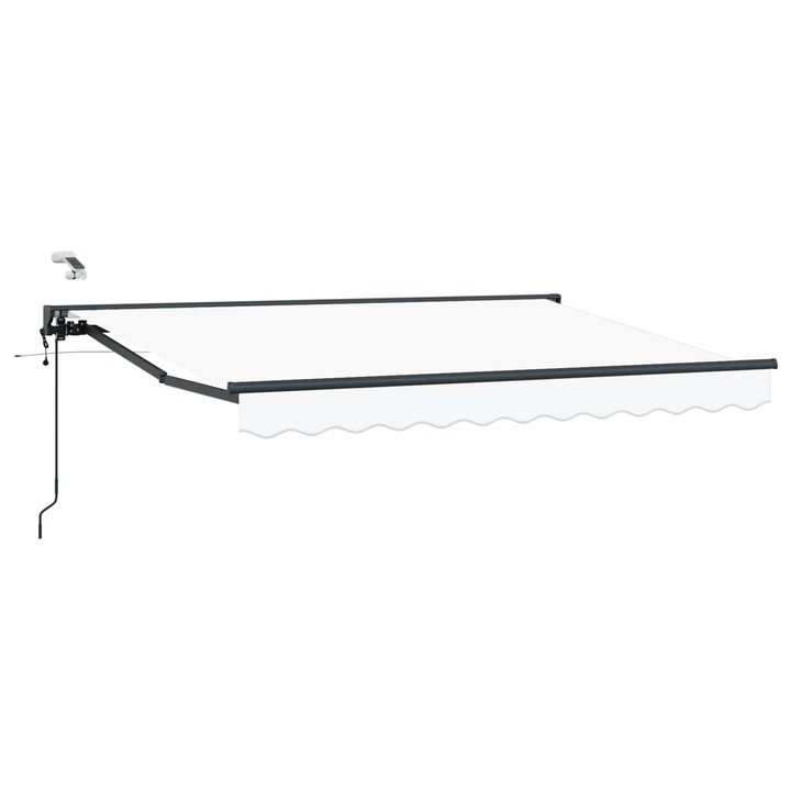 vidaXL Elektromos Kihúzható Napernyő Fehér 3 x 2, 5 m 3421555