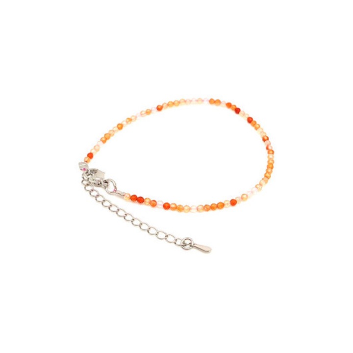 Karneol kapcsos állítható faz golyó kari 2-2, 5mm