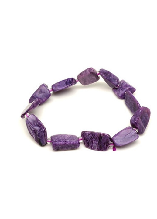 Csaroit amorf darabos karkötő 4-6x9-11x10-16mm