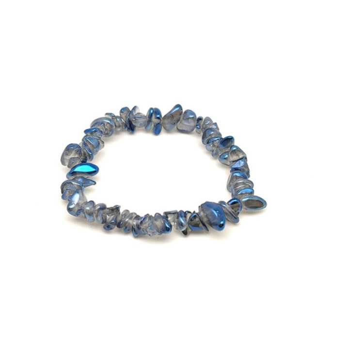 Kék Aurakvarc Splitter Karkötő