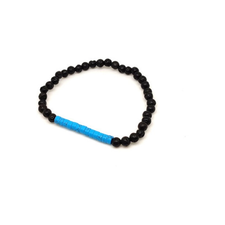 Bazalt türkenit golyó korong karkötő 4-5 mm