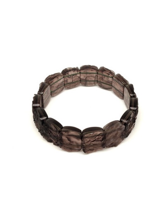 Tektit ovális téglalap ásvány karkötő 18×14mm