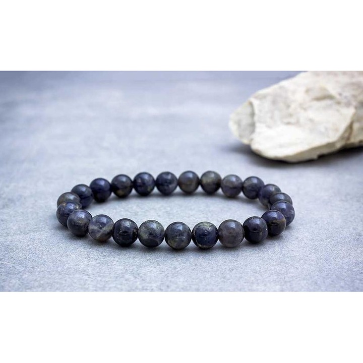 Iolit ásvány karkötő