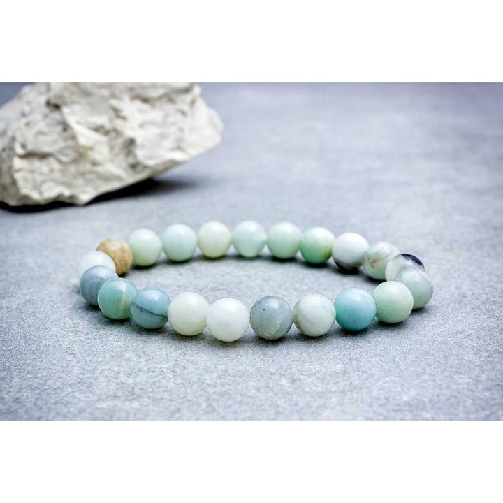 Amazonit ásvány karkötő