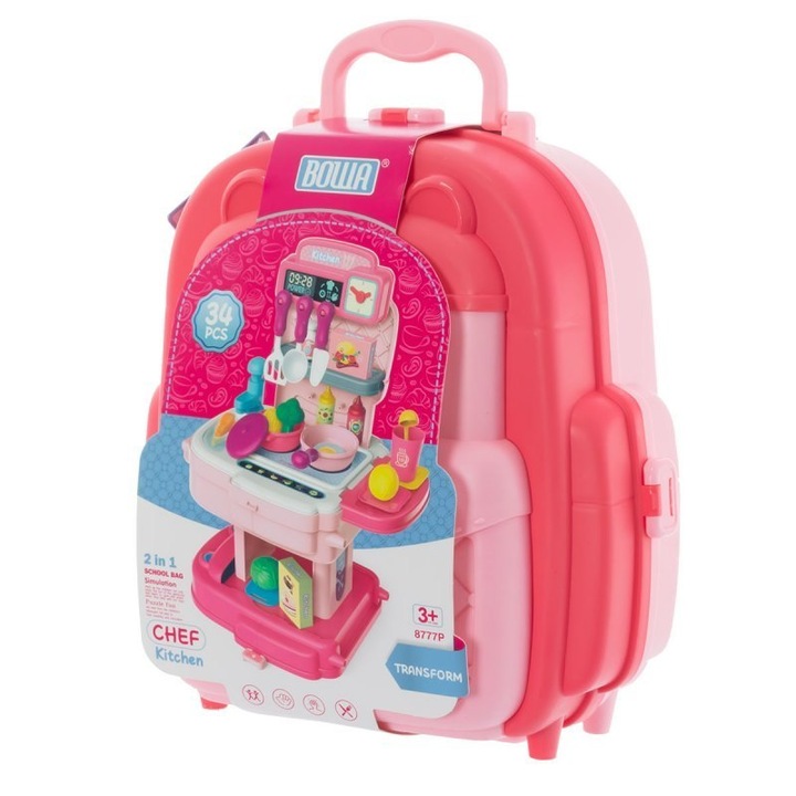 Rucsac bucatarie Eurobaby jucarie plastic multicolor 26x27x14cm