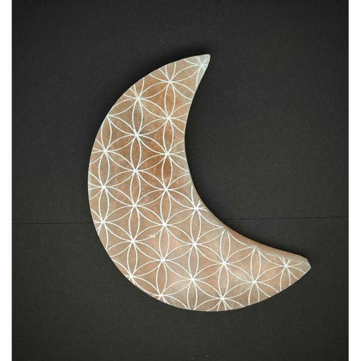 Szelenit hold lapos életvirág narancs 10cm