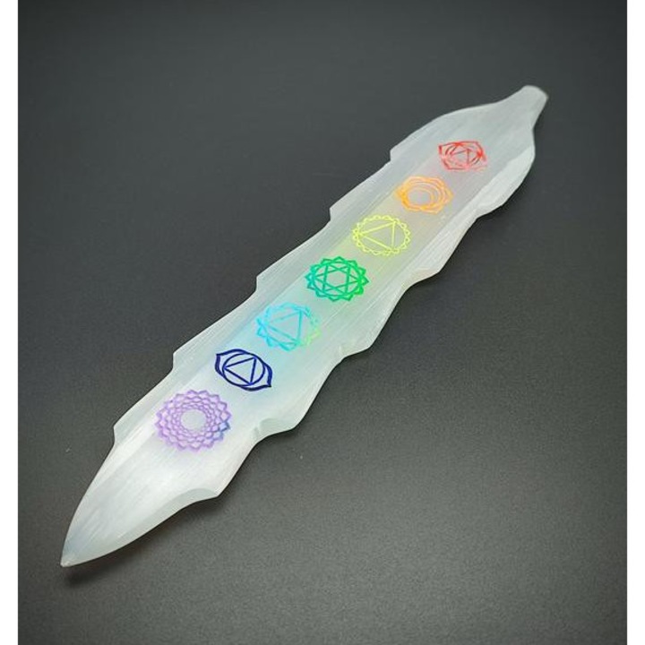 Szelenit toll chakra 20cm