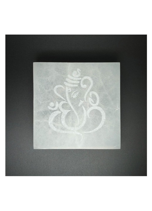 Szelenit négyzet Ganesha 7-8cm