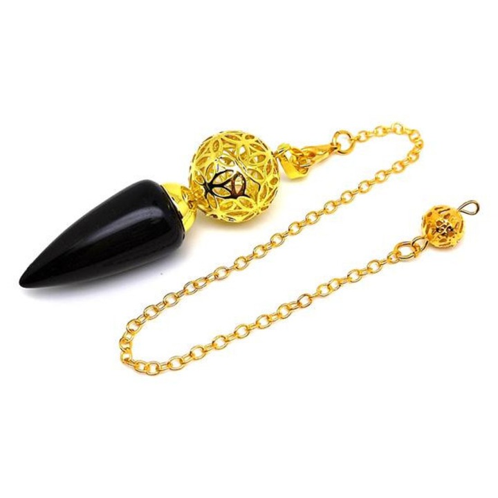 Inga kúp obszidián arany 1, 5x6cm